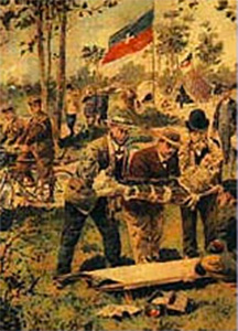 Les d�buts de l'association Croix Blanche